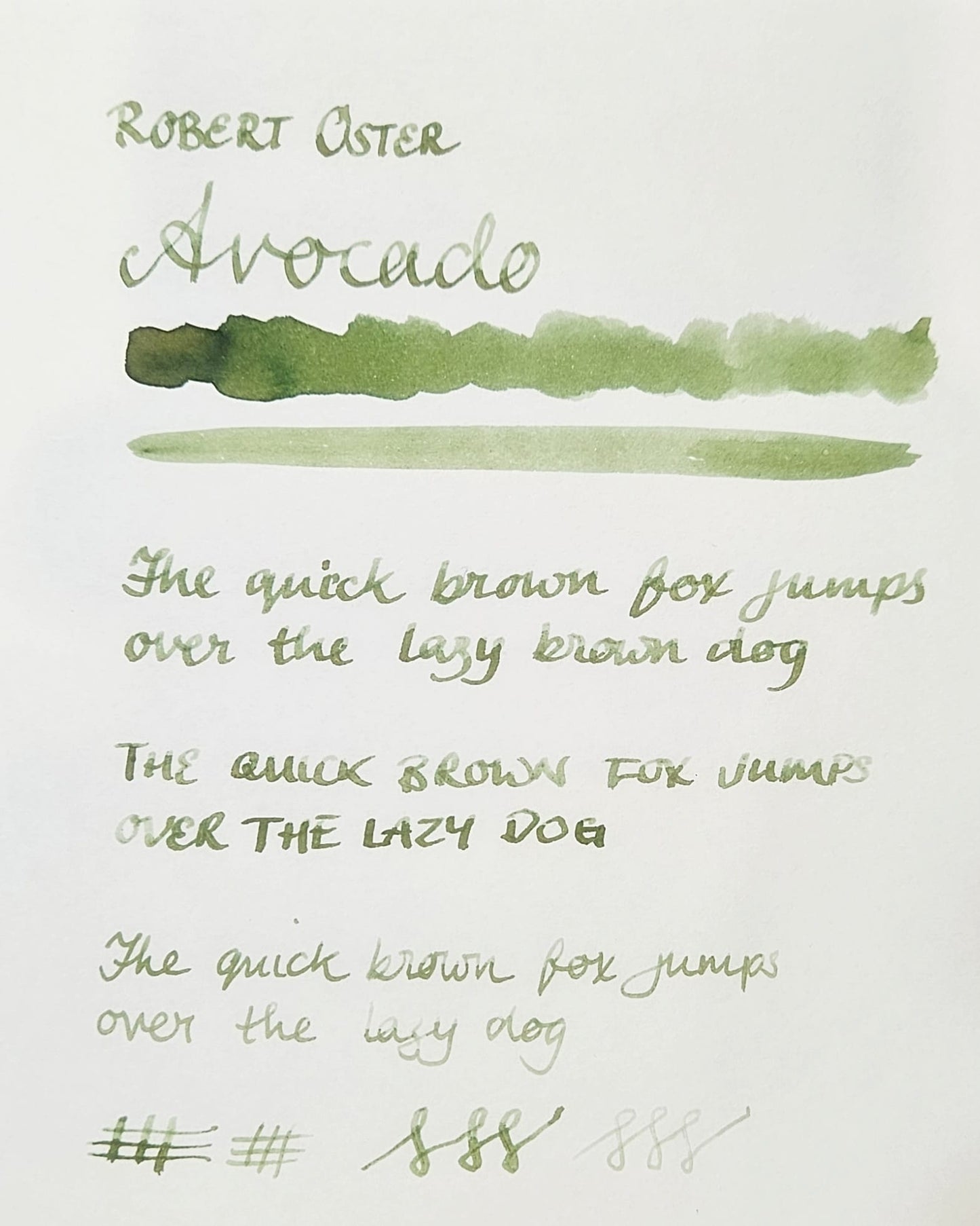 Robert Oster Avocado (sample)