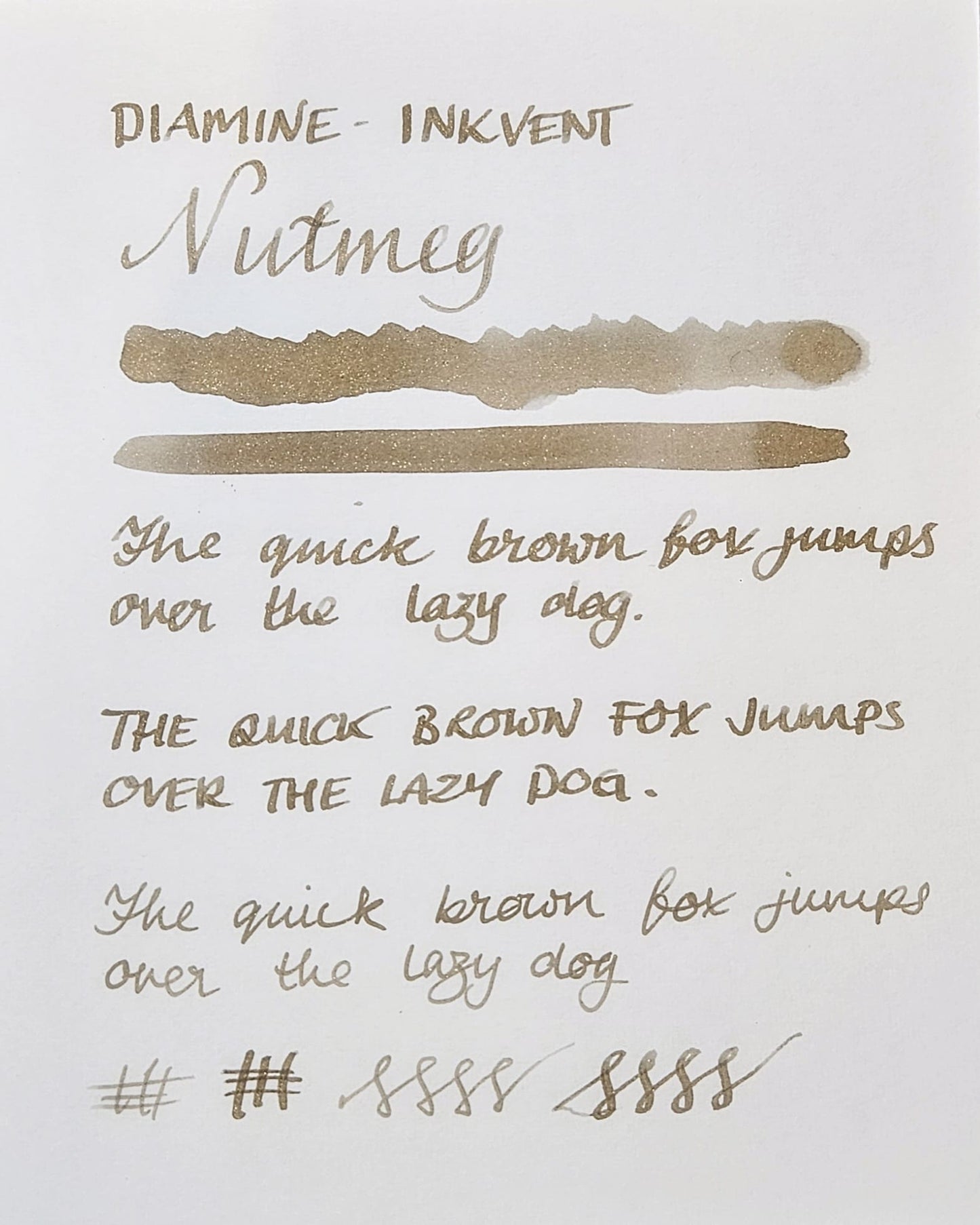 Diamine Inkvent Nutmeg (sample)