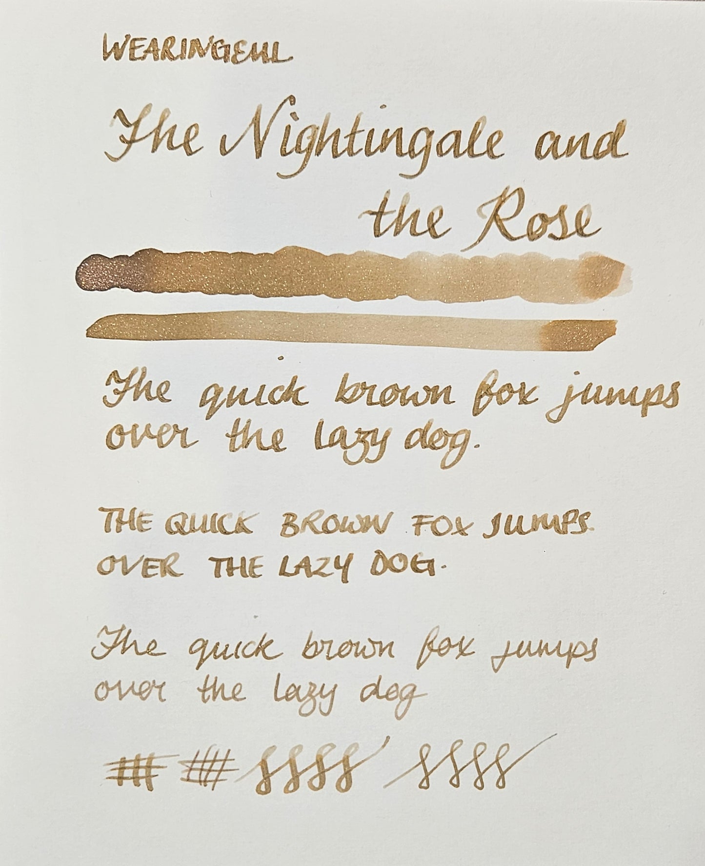 Wearingeul Nightingale and the Rose  (sample)