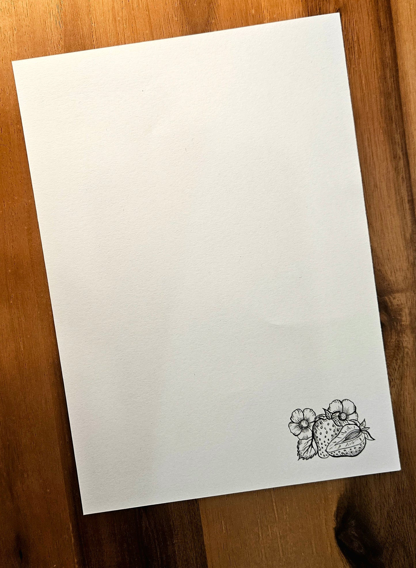 Writing set - strawberries