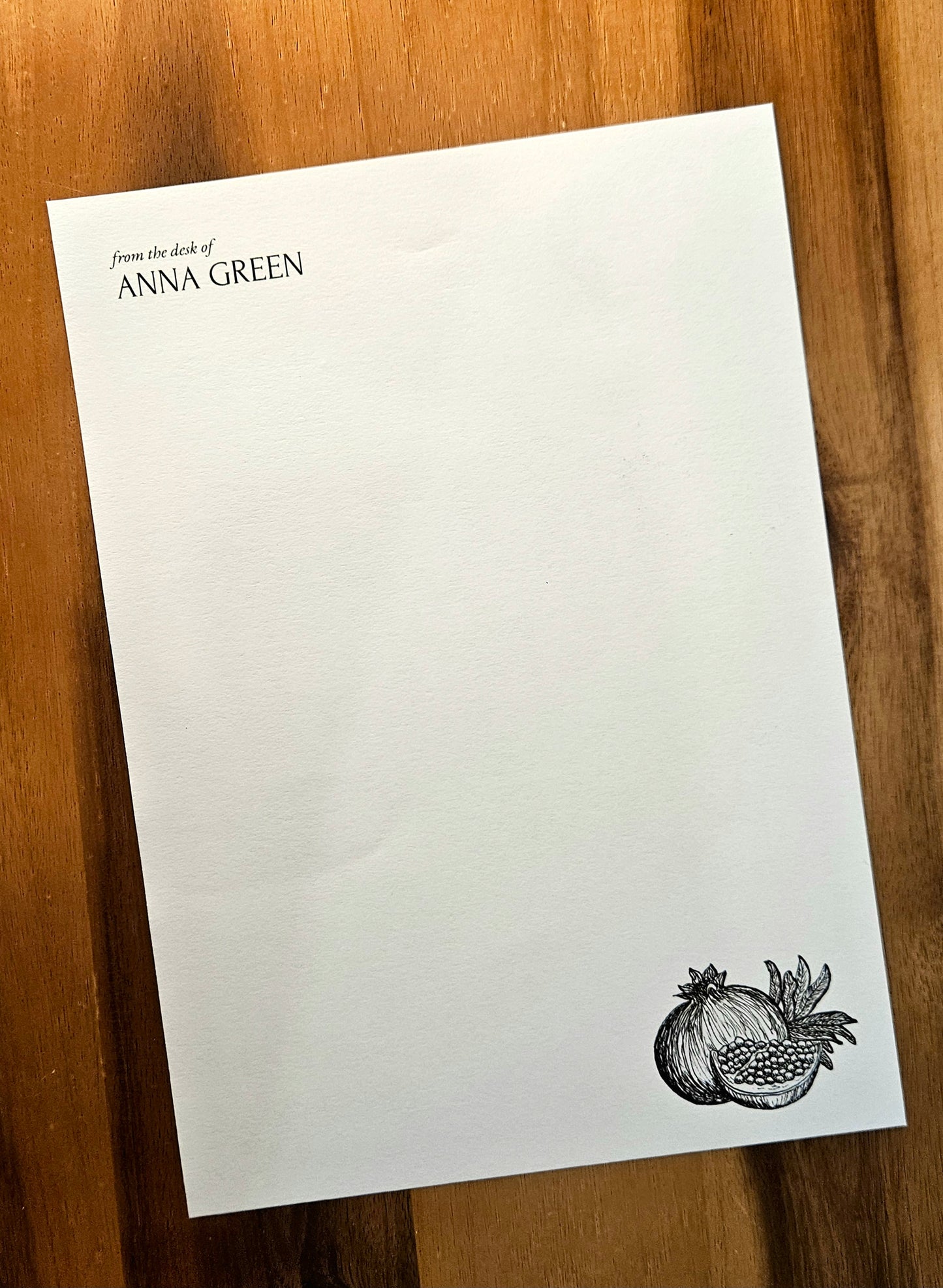 Writing set - pomegranate
