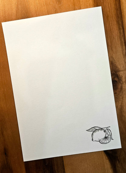 Writing set - lemon