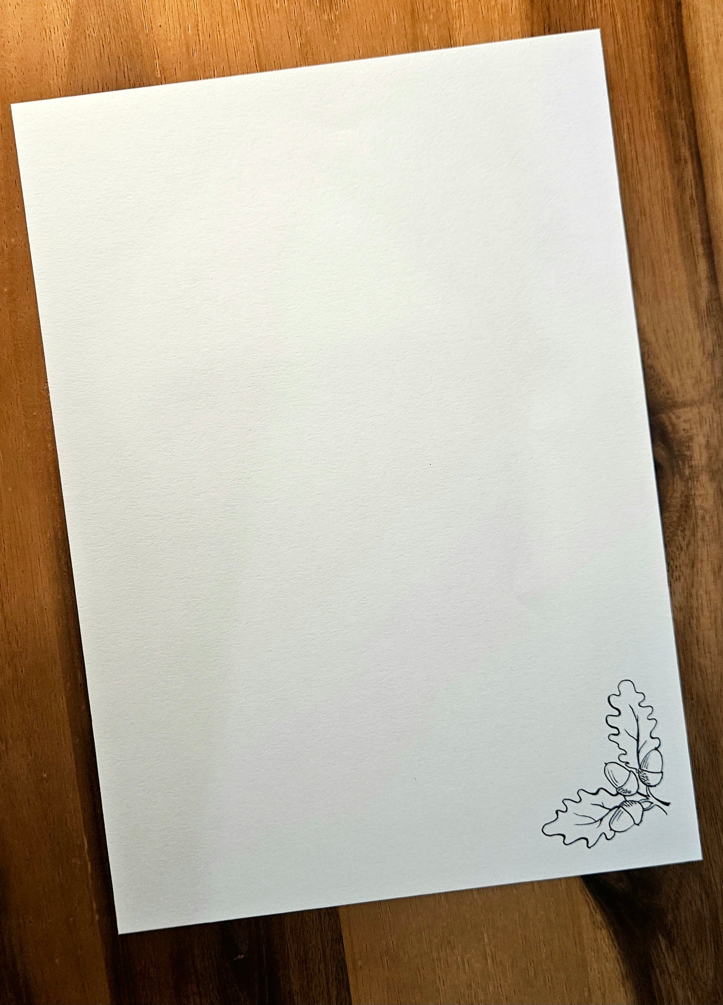 Writing set - oak leaves