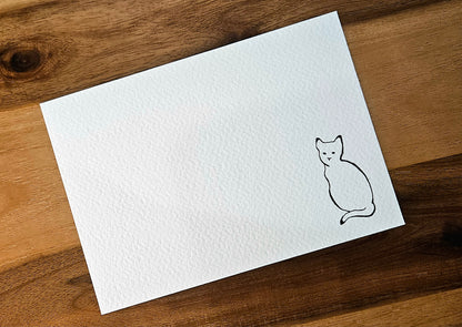 Note cards - cat sitting
