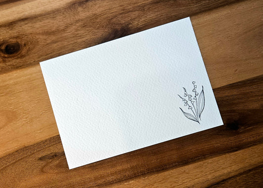 Note cards - lily of the valley