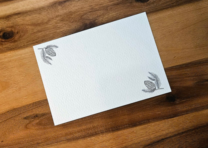 Note cards - pine cones