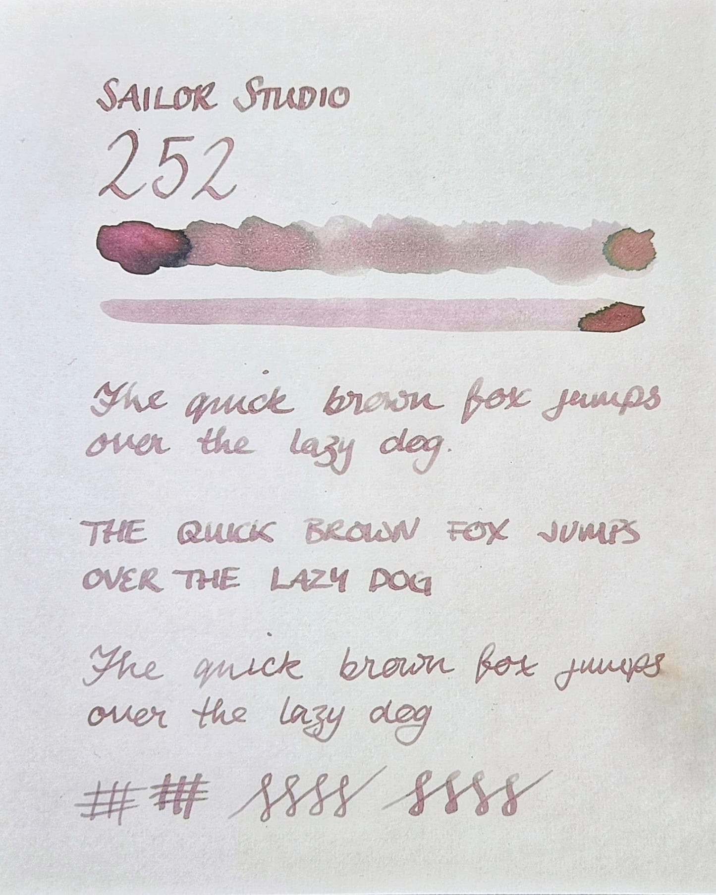 Sailor Ink Studio 252 (sample)