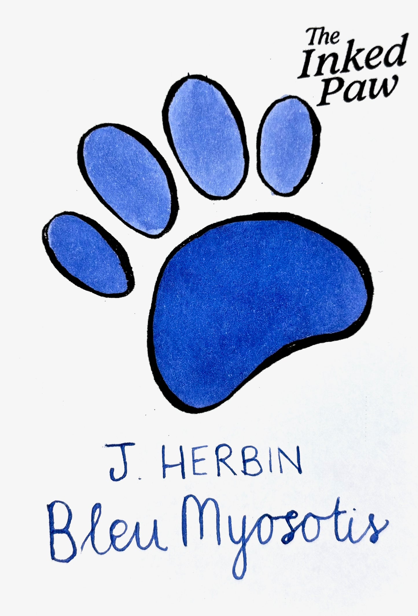 J. Herbin Bleu Myosotis (sample)