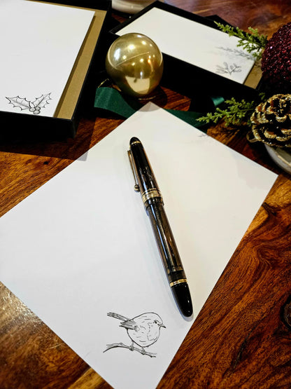 Writing set - Christmas - Robin