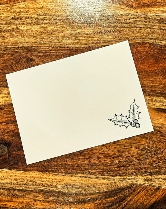Notecards - Christmas - Holly