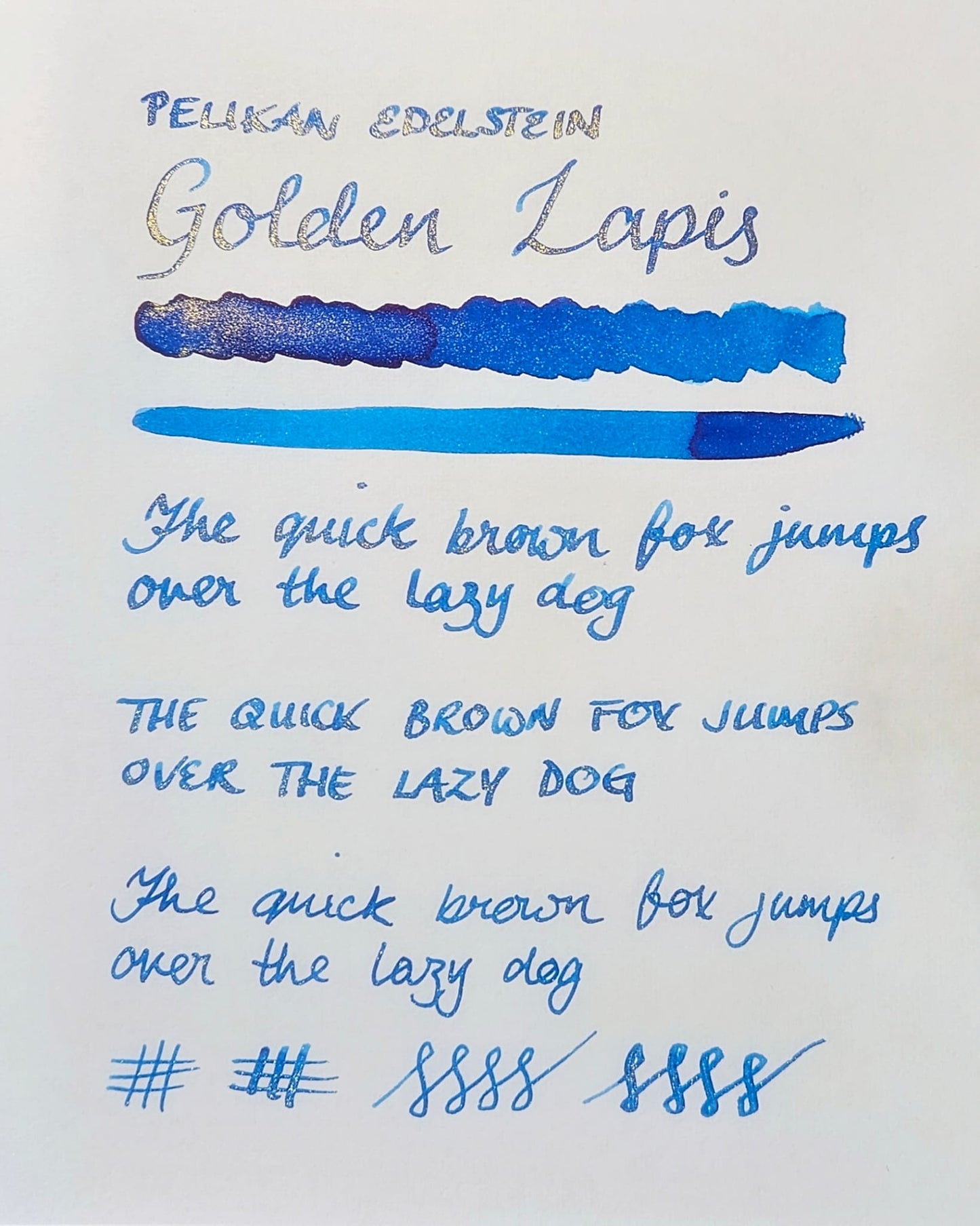 Pelikan Edelstein Golden Lapis (sample)
