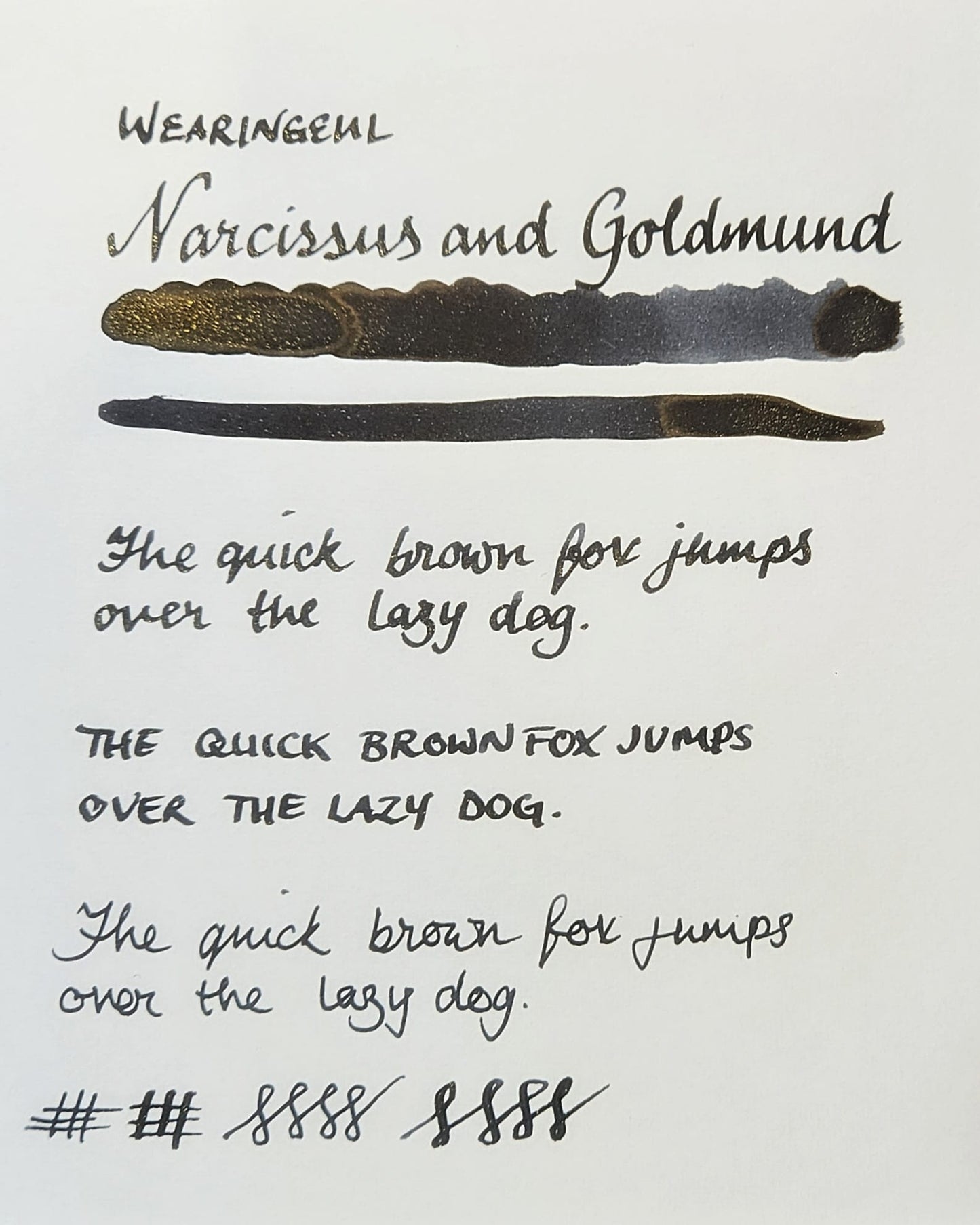 Wearingeul Narcissus and Goldmund (sample)