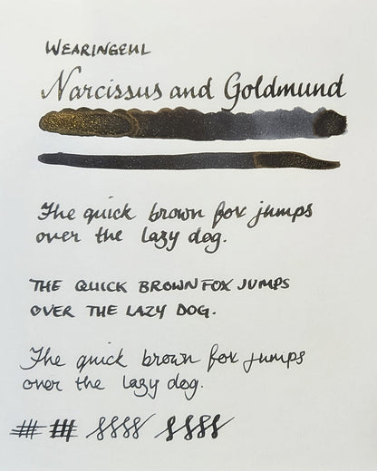 Wearingeul Narcissus and Goldmund (sample)