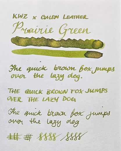 KWZ x Galen Leather Prairie Green (sample)