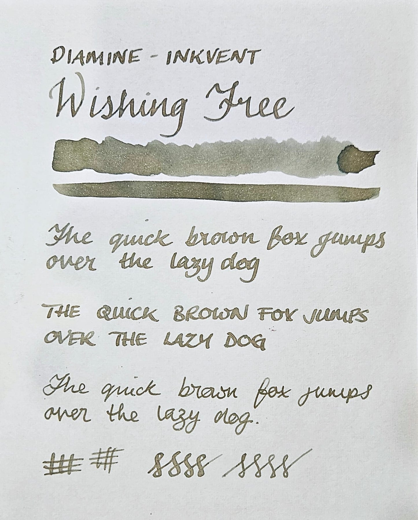 Diamine Inkvent Wishing Tree (sample)